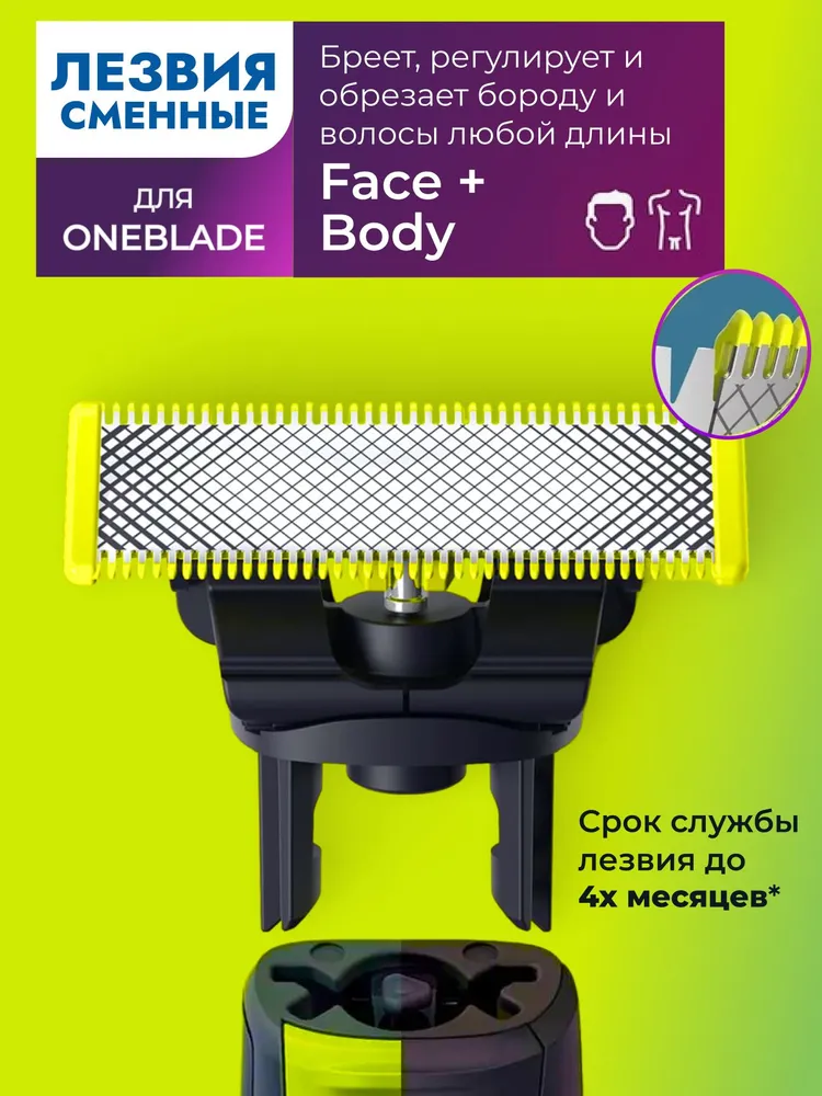 Philips OneBlade Pro QP210 QP220 QP230 QP2520 QP2530 QP2527 QP2533 QP2620 uchun almashtirish pichoq,